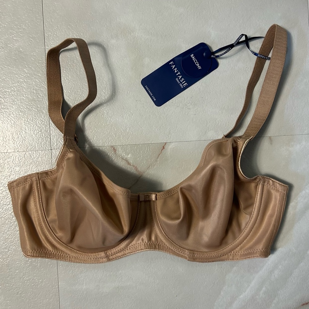 NWT Fantasie Underwire Bra Brown Tan 30DD